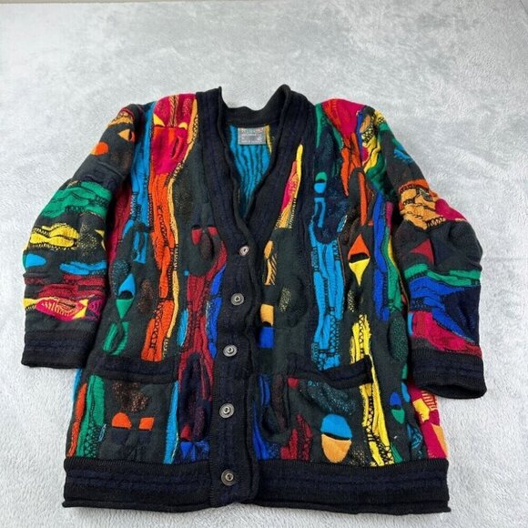 Vintage Coogi Australia  Wool Cardigan Women's Size Medium Biggie Smalls - Picture 12 of 15